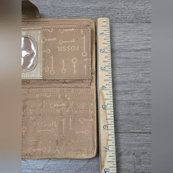 Fossil Wallet Bird Leather Colorful Fun Funky Boho - Picture 7 of 10